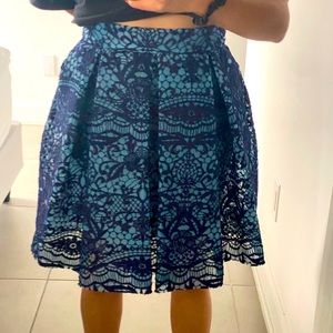 Blue skirt